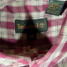 Load image into Gallery viewer, Vintage Timberland Red Beige Check Cotton Long Sleeve Button-Up Shirt
