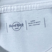 Load image into Gallery viewer, Hard Rock Cafe "Budapest" Souvenir Spellout Graphic White Cotton T-Shirt
