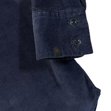 Load image into Gallery viewer, Early 00&#39;s GAP Classic Navy Blue Micro Corduroy Cord Long Sleeve Shirt
