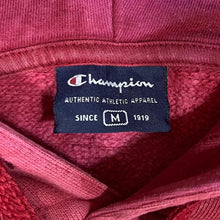 Load image into Gallery viewer, CHAMPION Classic Big Logo Spellout Graphic Red Tie Dye Pullover Hoodie
