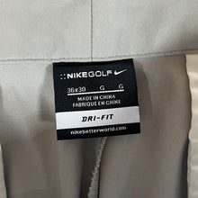 Load image into Gallery viewer, Nike Golf Dri-Fit Classic Stone Grey Beige Straight Leg Trousers Pants
