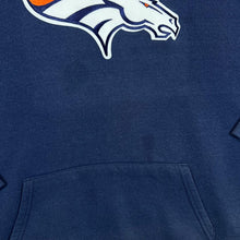 Load image into Gallery viewer, Early 00&#39;s NFL DENVER BRONCOS Football Embroidered Logo Navy Blue Hoodie
