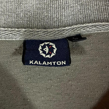 Load image into Gallery viewer, KALAMTON Stonewash Trim Khaki-Grey Cotton Elastane Long Sleeve Polo Shirt
