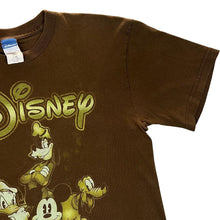 Load image into Gallery viewer, Early 00&#39;s DISNEY &quot;Florida&quot; Character Souvenir Spellout Graphic Brown T-Shirt
