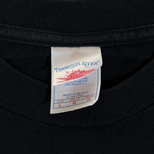 Load image into Gallery viewer, Vintage Tennessee River "Famous Motorcycles" Biker Novelty Graphic Black T-Shirt
