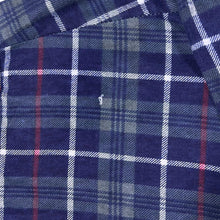 Load image into Gallery viewer, Vintage Southwest Castle Tartan Plaid Check Cotton Long Sleeve Flannel Shirt
