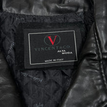 Load image into Gallery viewer, Vintage 90’s VINCENT &amp; CO Alta Moda Genuine Real Leather Jacket
