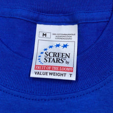 Load image into Gallery viewer, Screen Stars (2006) Moto X Motocross Bike Racing Cartoon Graphic Blue T-Shirt
