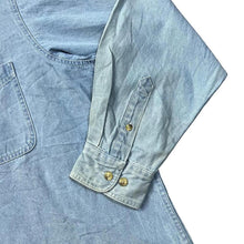 Load image into Gallery viewer, Vintage Lee  "Classic Denim" Blue Denim Long Sleeve Button-Up Cotton Shirt
