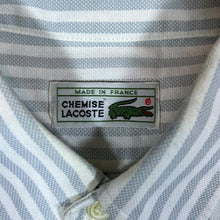 Load image into Gallery viewer, Vintage CHEMISE LACOSTE Made In France Striped Short Sleeve Button-Up Shirt
