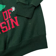 Load image into Gallery viewer, Champion UNIVERSITY OF WISCONSIN College Festive Themed Graphic Crewneck Sweatshirt
