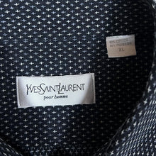 Load image into Gallery viewer, Vintage YVES SAINT LAURENT YSL Black Patterned Short Sleeve Shirt
