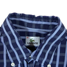 Load image into Gallery viewer, Early 00&#39;s LACOSTE Plaid Check Mini Pocket Logo Short Sleeve Button-Up Shirt
