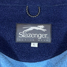 Load image into Gallery viewer, Vintage SLAZENGER Mini Logo Blue 1/4 Zip Fleece Sweatshirt
