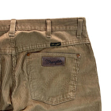 Load image into Gallery viewer, WRANGLER Classic Brown Tan Corduroy Cord Straight Leg Regular Fit Trousers
