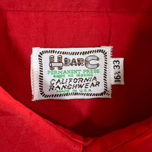 Load image into Gallery viewer, Vintage H BAR C California Ranchwear Cowboy Western Popper Button Long Sleeve Shirt
