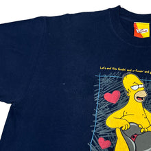 Load image into Gallery viewer, Vintage THE SIMPSONS (1999) &quot;Lovin&#39;&quot; Homer Simpson TV Show Cartoon Spellout Graphic T-Shirt

