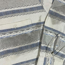 Load image into Gallery viewer, Vintage COMEN Patterned Striped Long Sleeve Button-Up Flannel Shirt
