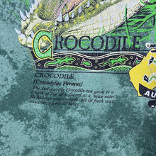 Load image into Gallery viewer, Vintage Australia Zoo "Crocodile" Souvenir Graphic Green Tie Dye Cotton T-Shirt
