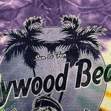Load image into Gallery viewer, Early 00’s Hollywood Beach Florida Souvenir Spellout Graphic Tie Dye T-Shirt
