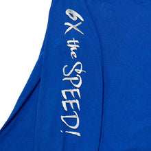 Load image into Gallery viewer, BUSCH GARDENS &quot;6X The Speed!&quot; Souvenir Spellout Graphic Long Sleeve T-Shirt
