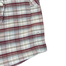 Load image into Gallery viewer, Vintage WRANGLER Red White Multi Plaid Check Popper Button Short Sleeve Shirt
