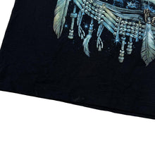 Load image into Gallery viewer, Early 00’s WILD Native American Wolf Dream Catcher Gothic Graphic T-Shirt

