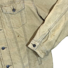 Load image into Gallery viewer, GAP Classic Beige Corduroy Cord Fleece Lined Trucker Button Jacket
