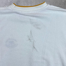 Load image into Gallery viewer, Vintage 90&#39;s Clubwear Tradition Embroidered Crest Logo White Yellow Waffle Sweatshirt
