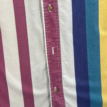 Load image into Gallery viewer, Vintage 90&#39;s Cotton Supply Co. Multi Striped Cotton Long Sleeve Button-Up Shirt
