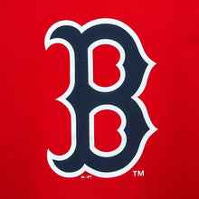 Load image into Gallery viewer, Majestic MLB Boston Red Sox Baseball Logo Spellout Graphic Red T-Shirt
