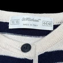 Load image into Gallery viewer, Vintage 90’s ST MICHAEL Made In Italy Nautical Striped Short Sleeve Knit Jumper Top
