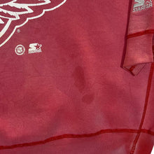 Load image into Gallery viewer, Vintage Starter (1994) NHL Detroit Red Wings Ice Hockey Graphic Faded Red Sweatshirt
