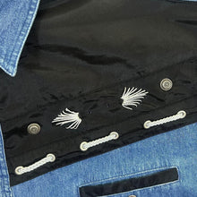 Load image into Gallery viewer, Vintage John Baner Cowboy Western Blue Denim Popper Long Sleeve Shirt
