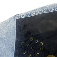 Load image into Gallery viewer, Vintage John Baner Cowboy Western Acid Wash Blue Denim Popper Long Sleeve Shirt
