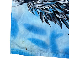 Load image into Gallery viewer, Early 00&#39;s Guo Lhi Ting Gothic Y2K Dragon Graphic Blue Mix Short Sleeve Shirt
