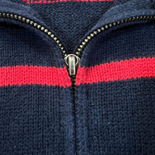 Load image into Gallery viewer, POLO RALPH LAUREN Embroidered Mini Logo Striped 1/4 Zip Pullover Knit Sweater Jumper
