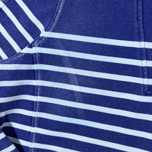 Load image into Gallery viewer, Fat Face "The Airlie" Blue White Nautical Striped 1/4 Zip Pullover Sweatshirt
