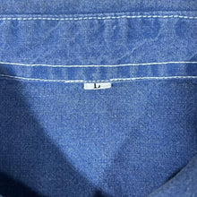 Load image into Gallery viewer, Vintage Embroidered Cowboy Boot Western Blue Denim Long Sleeve Cotton Shirt

