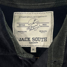 Load image into Gallery viewer, JACK SOUTH LONDON Black Green Corduroy Cord Long Sleeve Shirt
