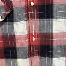 Load image into Gallery viewer, Levi Strauss &amp; Co. Levi&#39;s Red Plaid Check Western Style Popper Long Sleeve Shirt
