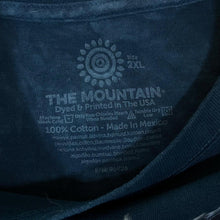 Load image into Gallery viewer, The Mountain &quot;Anne Stokes Collection&quot; Gothic Fantasy Dragon Graphic Blue Tie Dye T-Shirt
