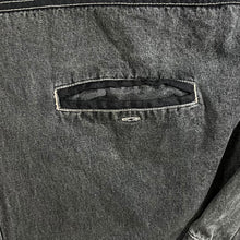 Load image into Gallery viewer, Vintage John F. Gee Cowboy Western Washed Black Grey Denim Long Sleeve Shirt
