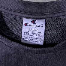 Load image into Gallery viewer, Champion Mini Logo Grey Black Tie Dye Crewneck Sweatshirt
