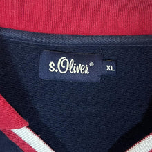 Load image into Gallery viewer, Early 00&#39;s S.OLIVER Spellout Graphic Mesh Panel Collared Sweatshirt
