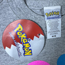 Load image into Gallery viewer, Vintage Nintendo Pokemon (1999) “Pikachu GO!” Anime Graphic Logo Grey T-Shirt
