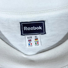 Load image into Gallery viewer, Early 00&#39;s Reebok NBA ALLEN IVERSON Basketball Logo Spellout Graphic White T-Shirt

