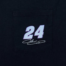 Load image into Gallery viewer, Hendrick Motorsports Nascar "Chase Elliott" Racing Graphic Black Pocket T-Shirt
