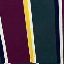 Load image into Gallery viewer, Vintage The Arrow Company Colour Block Multi Striped Long Sleeve Polo Shirt
