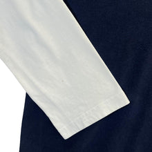 Load image into Gallery viewer, Early 00&#39;s Kickers Mini Logo Navy Blue White Layered Long Sleeve T-Shirt
